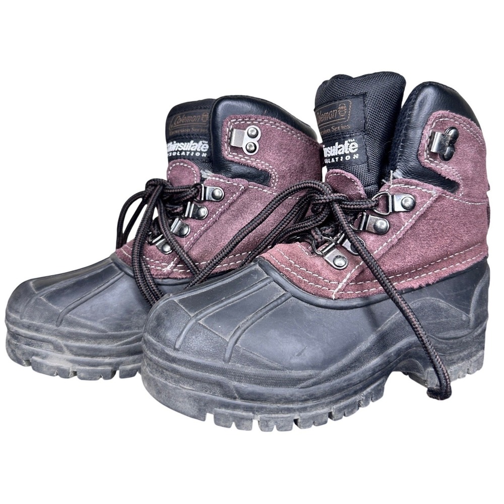 Coleman Excursion Series Quack Thinsulate Kids Boots Size 12M Purple Black 10366
